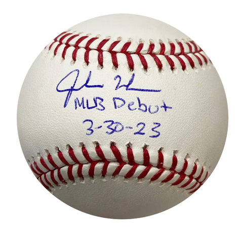 Jordan Walker Autographed "MLB DEBUT 3-30-23" Baseball