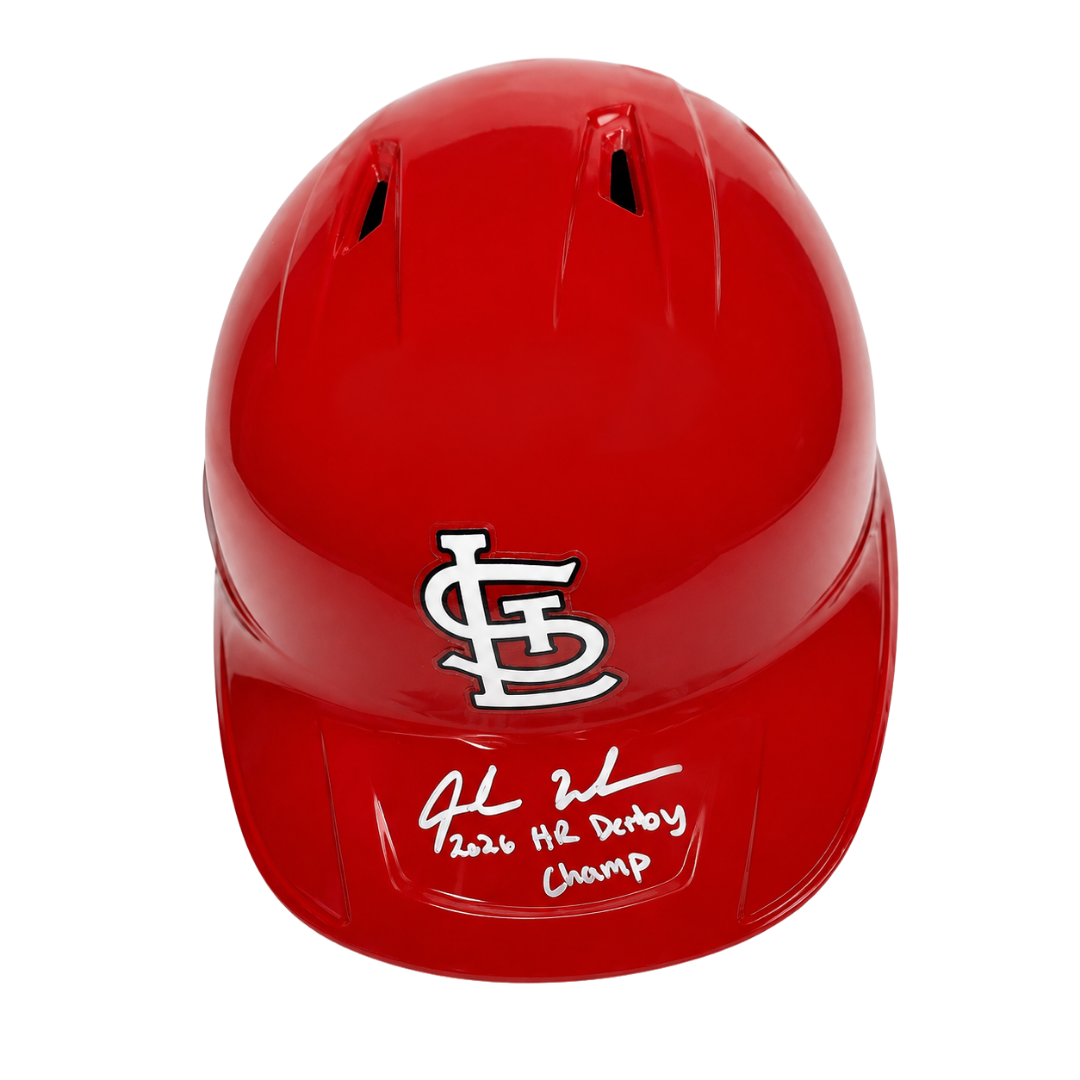 Jordan Walker Autographed "2026 HR Derby Champ" St. Louis Cardinals Batting Helmet