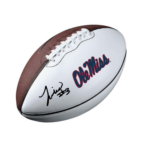 Antawane “Juice” Wells Jr. Autographed White Panel Football