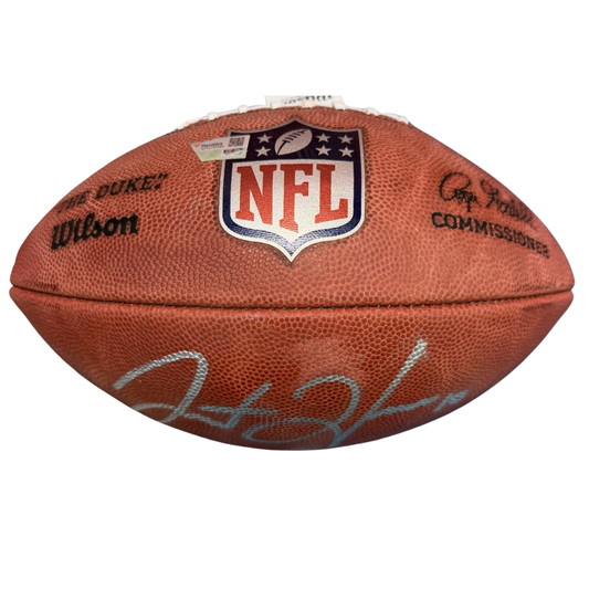 Justin Herbert Autographed "The Duke" Game Model Football