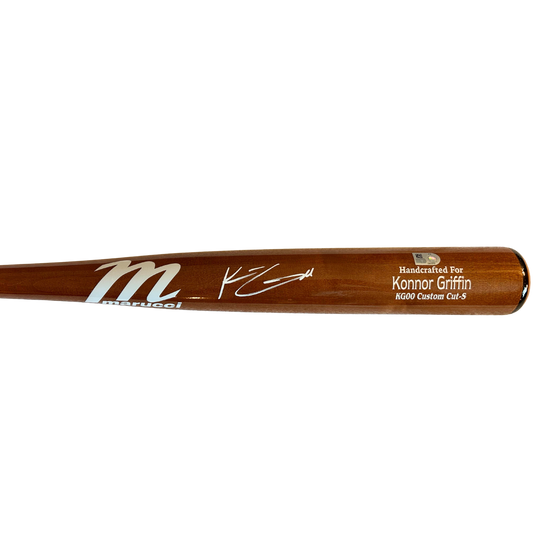 Konnor Griffin Autographed Game Model Brown Marucci Bat