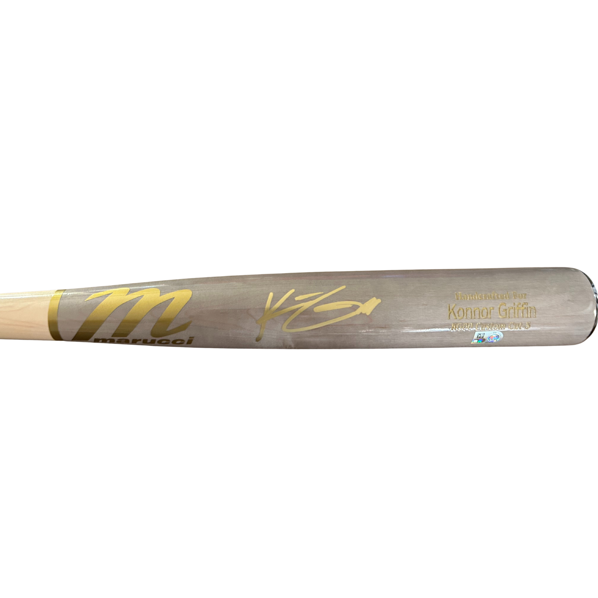 Konnor Griffin Autographed Gray Game Model Bat (PRESALE)