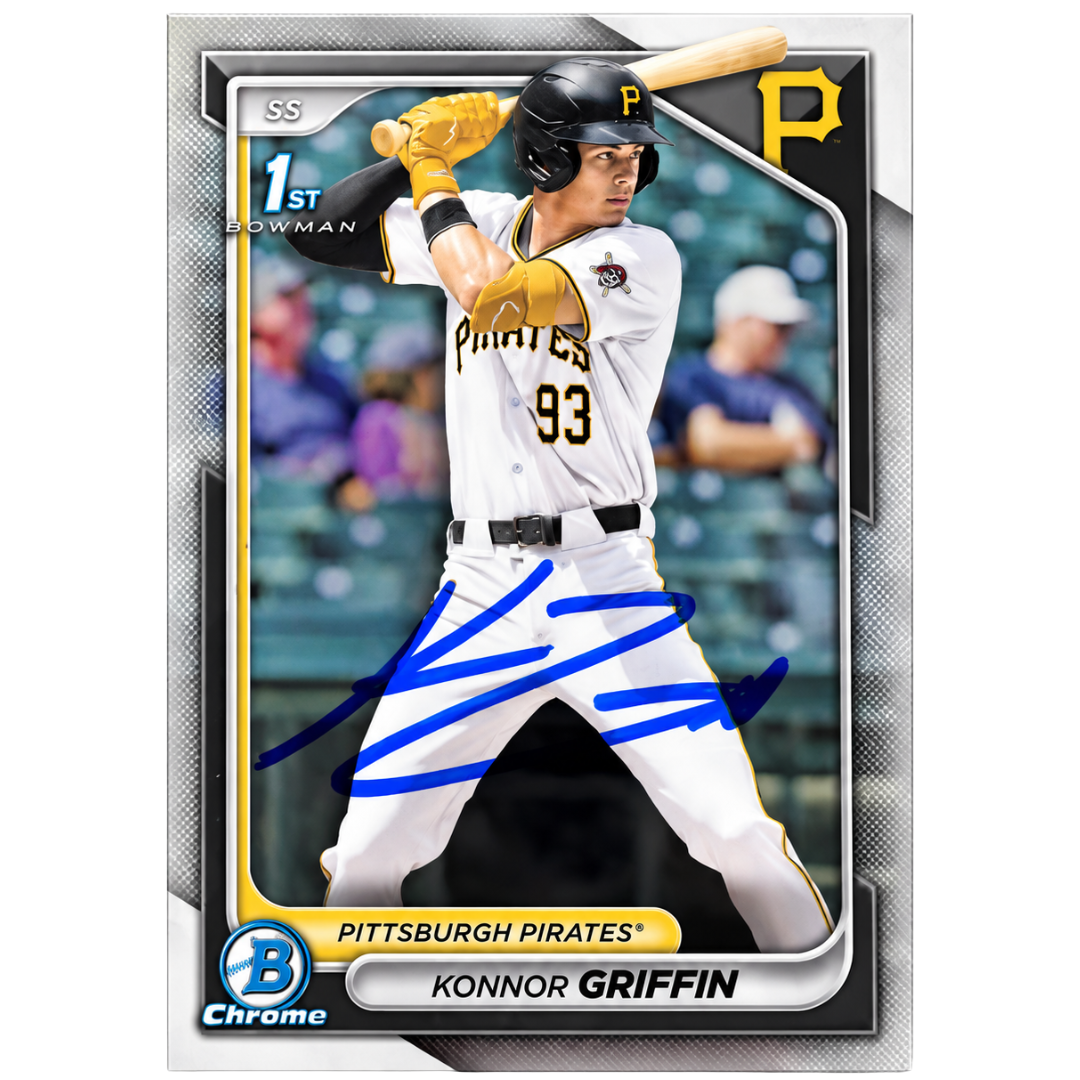 Konnor Griffin Autographed 2024 1st Bowman Chrome Trading Card