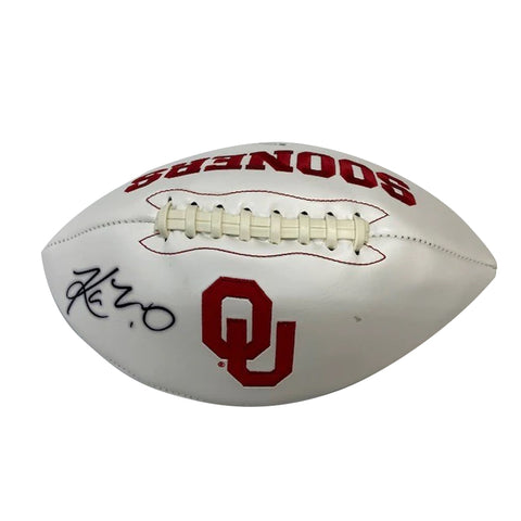 Kyler Murray Autographed Oklahoma Sooners White Logo Football