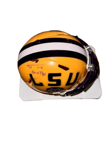 Tyrann Mathieu Autographed "Geaux Tigers" LSU Mini Football Helmet