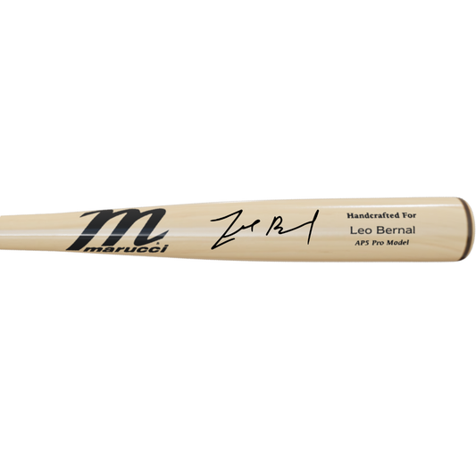 Leo Bernal Autographed Blonde Game Model Bat