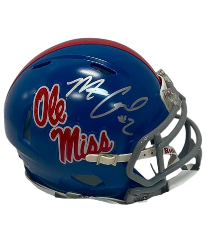 Matt Corral Autographed Ole Miss Speed Mini Football Helmet