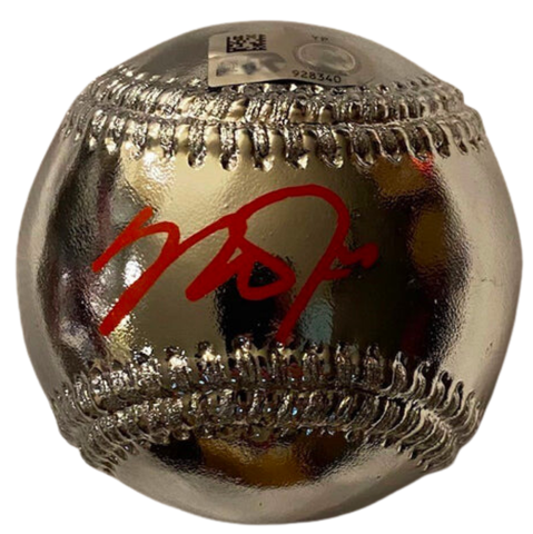 Mike Trout Autographed Silver Chrome Baseball