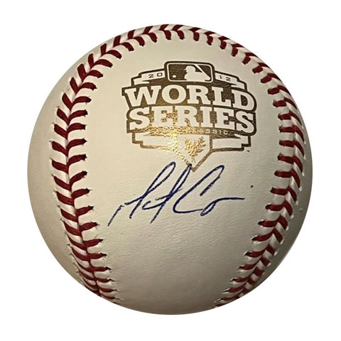 Matt Cain Autographed 2012 WS Logo Baseball