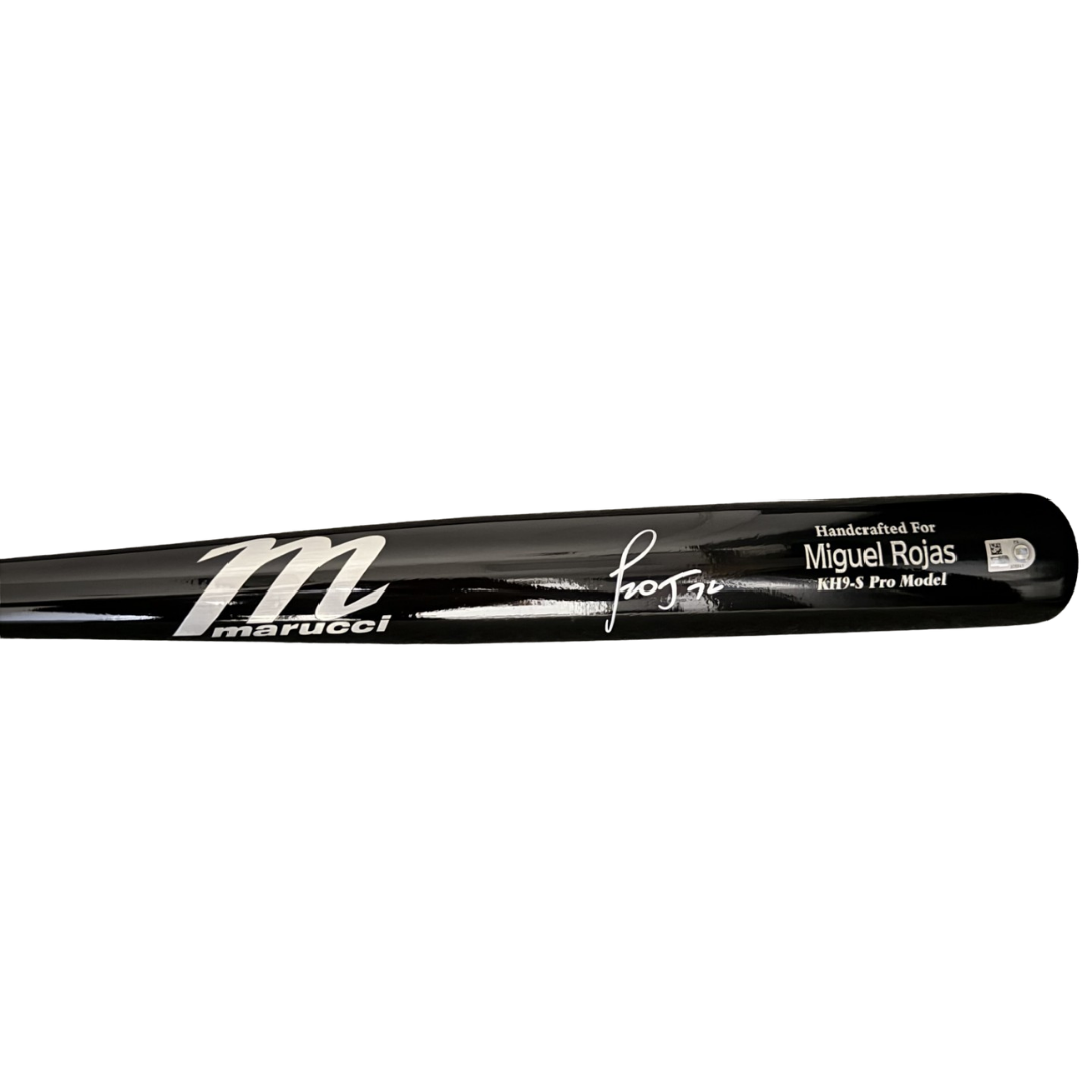 Miguel Rojas Autographed Game Model Bat