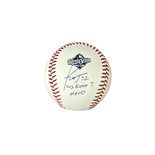 Miguel Rojas Autographed "WS GAME 7 HERO" 2025 World Series Logo Baseball