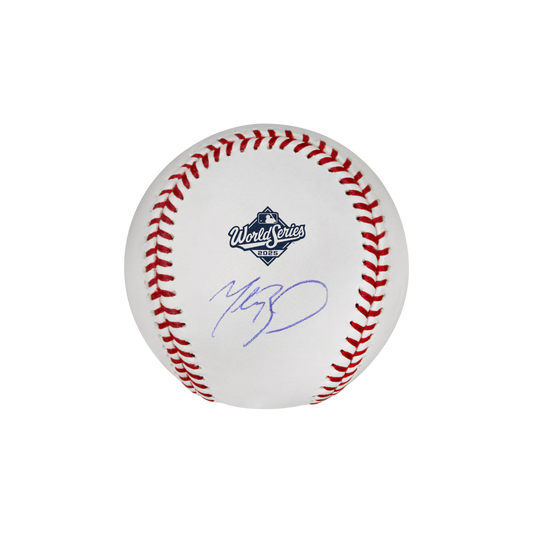 Mookie Betts Los Angeles Dodgers Autographed 2025 World Series Logo Baseball - (PRESALE)