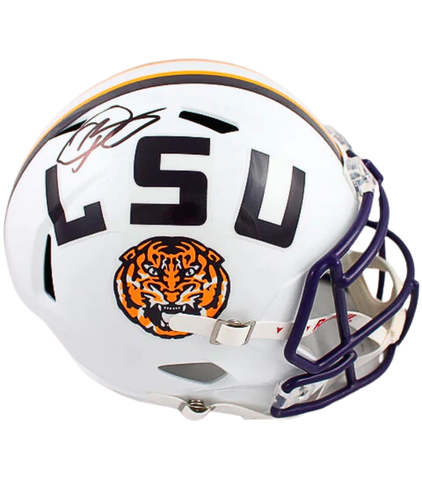 Odell Beckham Jr. Autographed LSU White Replica Full-Size Helmet