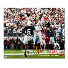 Omar Cooper Jr. Autographed "The Catch 11/8/25" "IU27 PSU24" 16x20 Photo