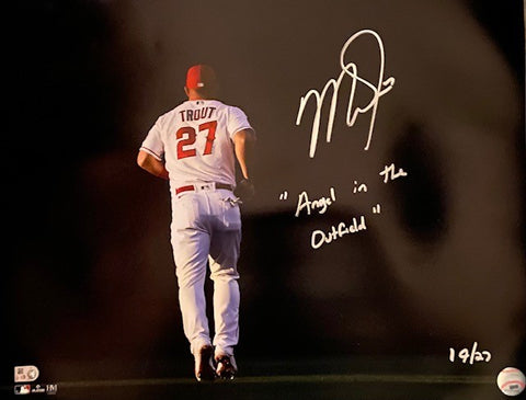 Mike Trout Autographed "Angel in the Outfield" Limited Edition 16x20 - LE of 27