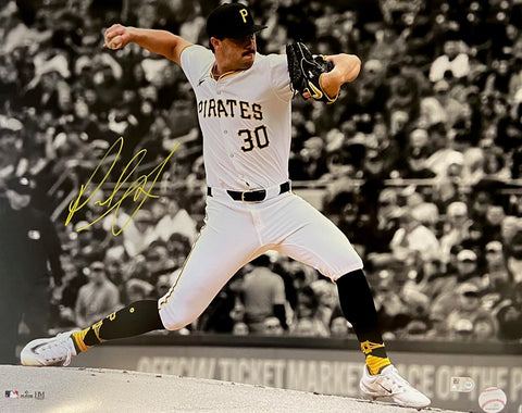 Paul Skenes Autographed Pirates Spotlight 16x20 - Presale