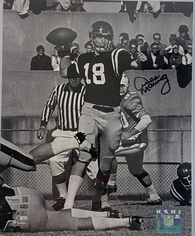 Archie Manning Autographed Ole Miss 8x10 - Throwing