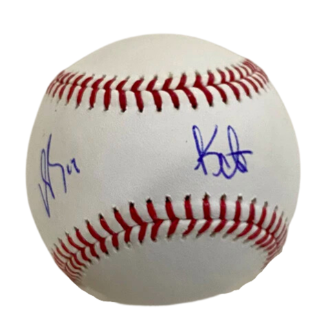 Patrick Bailey & Kyle Harrison Dual Autographed Baseball