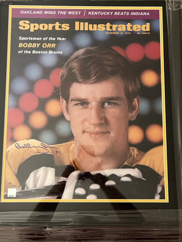 Bobby Orr Autographed Sports Illustrated - Framed - Player's Closet Project
