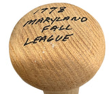 1998 Maryland Fall League Autographed Bat - Player's Closet Project