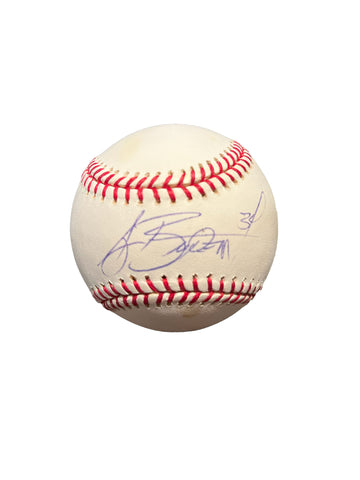 AJ Burnett Autographed Baseball - Player's Closet Project