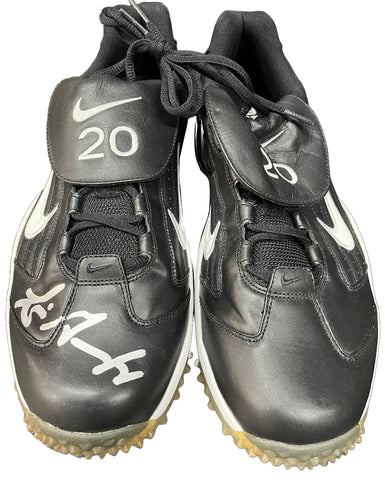 Luis Gonzalez Autographed Arizona Diamondbacks Cleats - Player's Closet Project