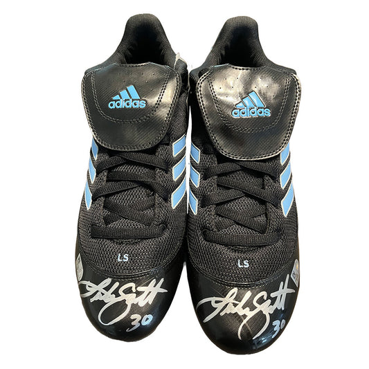 Luke Scott Autographed Adidas Cleats - Player's Closet Project