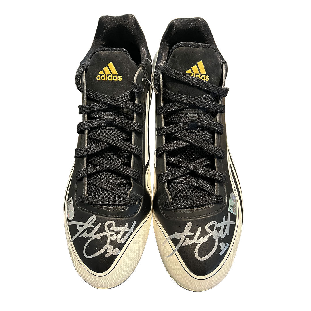 Luke Scott Autographed Adidas Cleats - Player's Closet Project