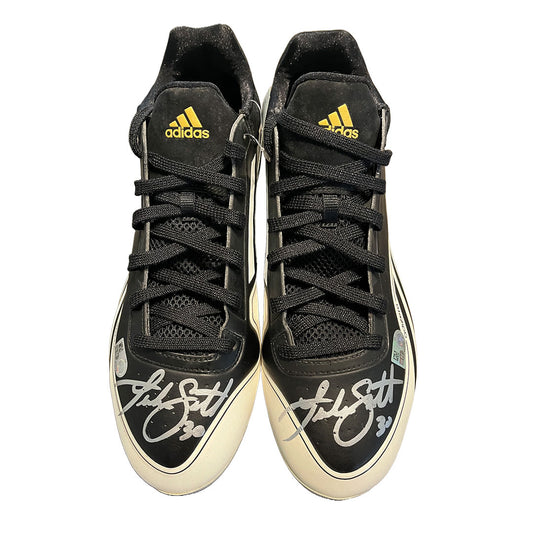 Luke Scott Autographed Adidas Cleats - Player's Closet Project