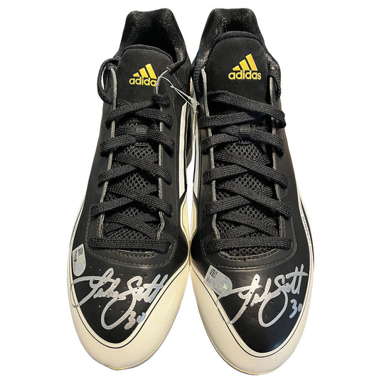 Luke Scott Autographed Adidas Cleats - Player's Closet Project