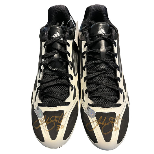 Luke Scott Autographed Adidas Cleats - Player's Closet Project