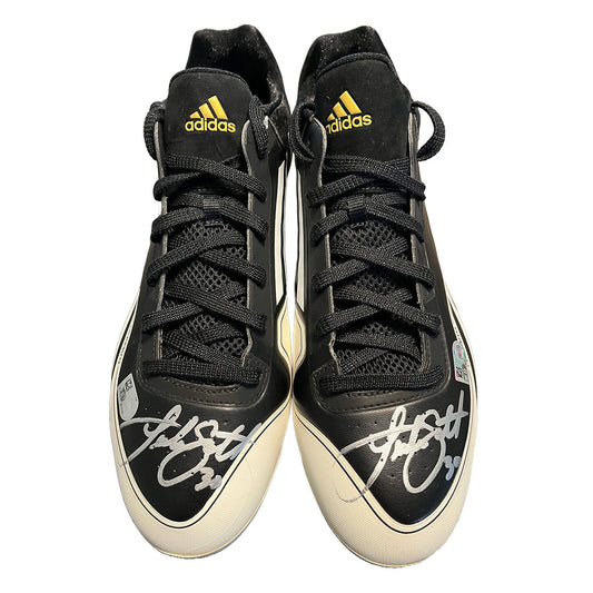 Luke Scott Autographed Adidas Cleats - Player's Closet Project