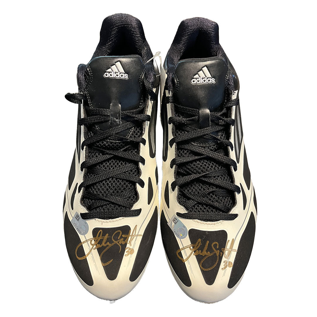 Luke Scott Autographed Adidas Cleats - Player's Closet Project