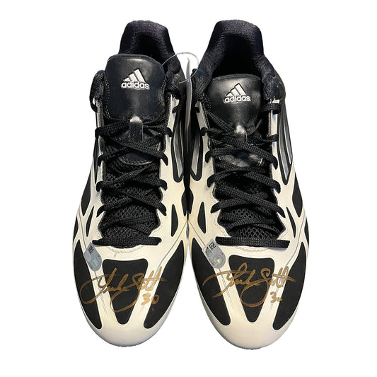 Luke Scott Autographed Adidas Cleats - Player's Closet Project