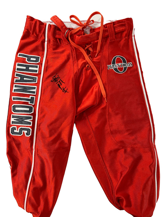 Kyle Farnsworth Autographed Orlando Phantoms Football Pants - Player's Closet Project