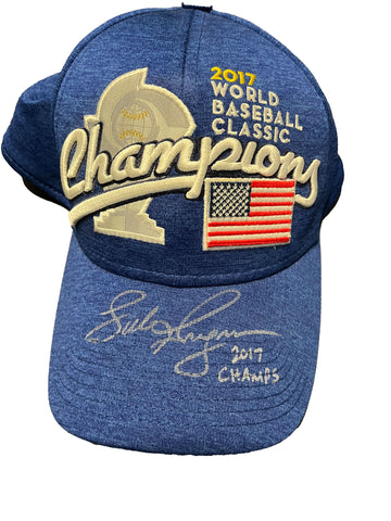Luke Gregerson Autographed 2017 World Baseball Classic Champions Hat - Player's Closet Project