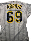 Bronson Arroyo Autographed Authentic Pirates Jersey - Player's Closet Project