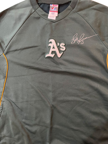 Luke Gregerson Autographed Authentic Oakland A's Warm Up Shirt - Player's Closet Project