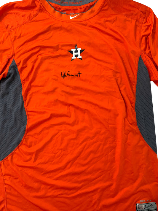 Kyle Farnworth Autographed Houston Astros Warm Up Shirt - Player's Closet Project