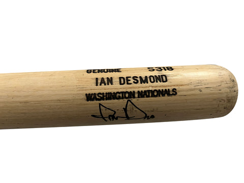 Ian Desmond Autographed Bat - Player's Closet Project