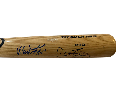 Wade Boggs and Cecil Fielder Dual Autographed Bat - Player's Closet Project