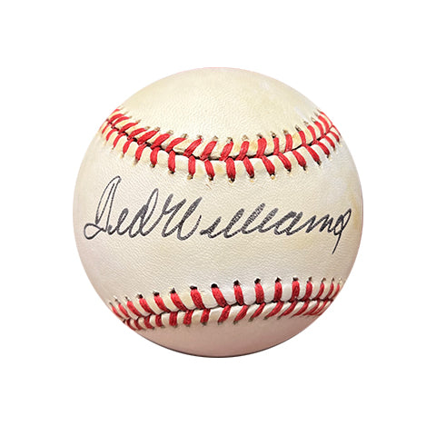 Ted Williams Autographed Baseball - Player's Closet Project