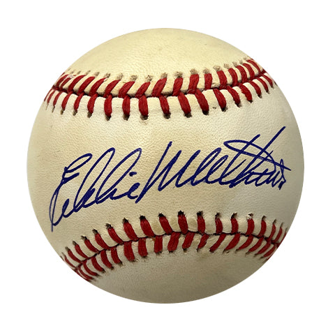 Eddie Mathews Autographed Baseball - Player's Closet Project