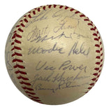 1960 Cleveland Indians Team Autographed Baseball - Player's Closet Project