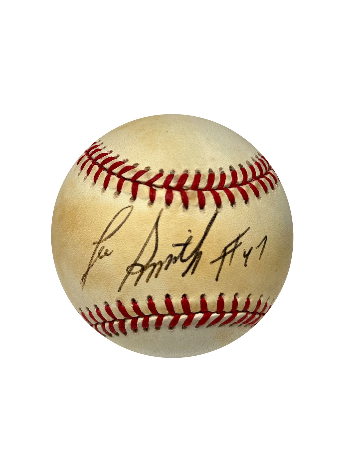 Lee Smith Autographed Baseball - Player's Closet Project