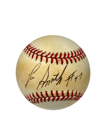 Lee Smith Autographed Baseball - Player's Closet Project