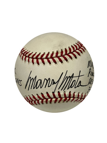 Manny Mota Autographed Baseball - Player's Closet Project