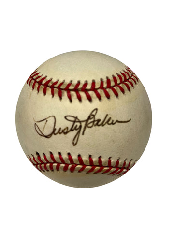 Dusty Baker Autographed Baseball - Player's Closet Project