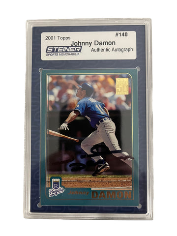 Johnny Damon 2001 Topps Autographed Baseball Card - Player's Closet Project