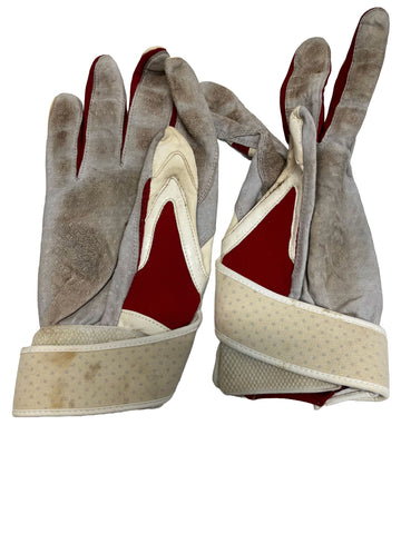 Ryan Howard Game Used Adidas Red/Wht/Blue TS Batting Gloves - Player's Closet Project